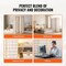 4 Panel Japanese Room Divider, Folding Privacy Screen for Home & Office